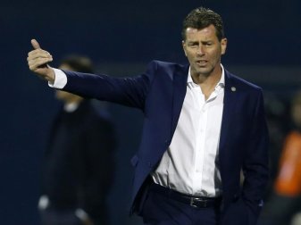 Bleibt Griechenlands Nationaltrainer: Michael Skibbe. Foto: Darko Bandic Bleibt Griechenlands Nationaltrainer: Michael Skibbe. Foto: Darko Bandic