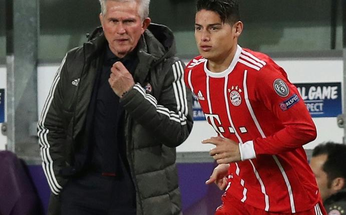 Jupp Heynckes kann wohl wieder mit James (r.) planen