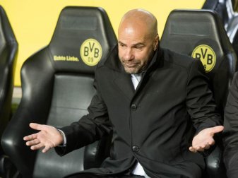 Es geht um seinen Job: BVB-Coach Peter Bosz. Foto: Bernd Thissen