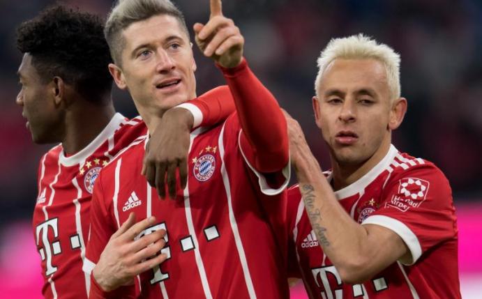 Bayern-Stürmer Robert Lewandowski traf in allen sieben Heimspielen der Saison. Foto: Sven Hoppe