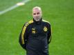 BVB-Trainer Peter Bosz steht im Estadio Santiago Bernabéu unter Druck. Foto: Bernd Thissen
