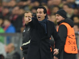 PSG-Trainer Unai Emery steht nach der 1:3-Niederlage in München unter Druck. Foto: Andreas Gebert