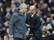 José Mourinho (l.) trifft im Premier-League-Topsiel auf Pep Guardiola. Foto: Martin Rickett