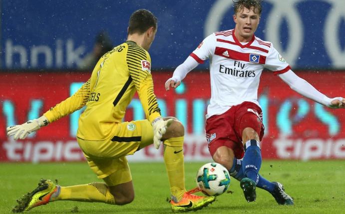 Casteels hält die Null: Arp vergab die größte HSV-Chance