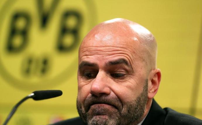 Trainer Peter Bosz steht nach Medieninformationen in Dortmund vor dem Aus. Foto: Ina Fassbender
