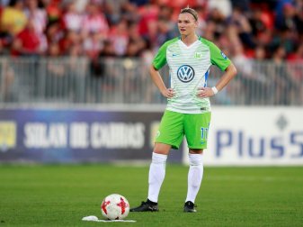 Alexandra Popp sicherte die Führung mit dem 3:1 Alexandra Popp sicherte die Führung mit dem 3:1