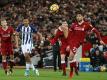 Liverpools Emre Can behauptet gegen West Bromwich Albion den Ball. Foto: Peter Byrne