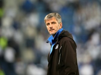 Trainer Jens Härtel ist mit seiner Mannschaft im Soll Trainer Jens Härtel ist mit seiner Mannschaft im Soll