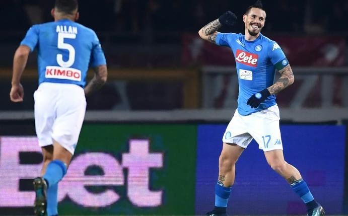 Marek Hamsik mit dem 3:0 für den SSC Neapel 