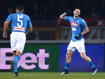Marek Hamsik mit dem 3:0 für den SSC Neapel Marek Hamsik mit dem 3:0 für den SSC Neapel