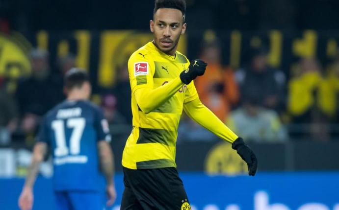 Pierre-Emerick Aubameyang hat beim BVB noch einen langfristigen Vertrag. Foto: Guido Kirchner