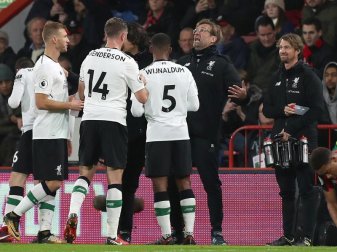 Der FC Liverpool siegte in Bournemouth mit 4:0. Foto: Andrew Matthews Der FC Liverpool siegte in Bournemouth mit 4:0. Foto: Andrew Matthews