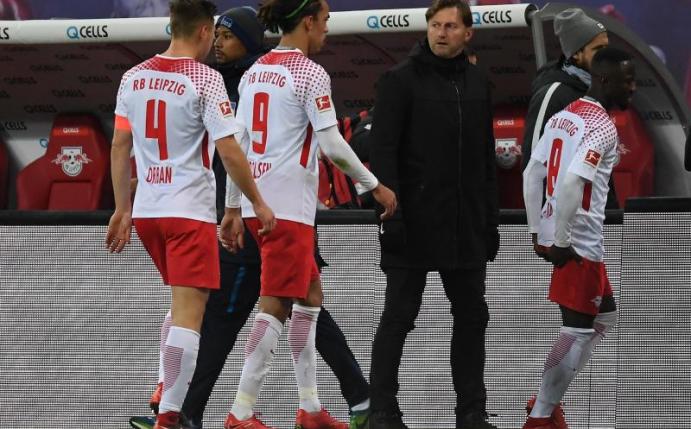 Die Leipziger unterlagen Hertha BSC mit 2:3. Foto: Hendrik Schmidt
