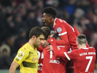 Der FC Bayern kegelt Borussia Dortmund aus dem DFB-Pokal. Foto: Andreas Gebert Der FC Bayern kegelt Borussia Dortmund aus dem DFB-Pokal. Foto: Andreas Gebert
