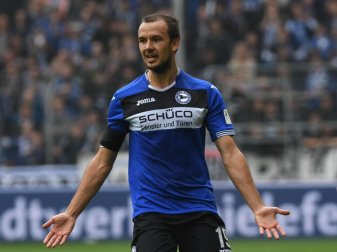 Manuel Prietl hat seinen Vertrag bei Arminia Bielefeld bis 2021 verlängert. Foto: Peter Steffen