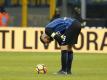 Mauro Icardi kam mit Inter Mailand niucht über ein torloses Unentschieden gegen Lazio Rom. Foto: Antonio Calanni