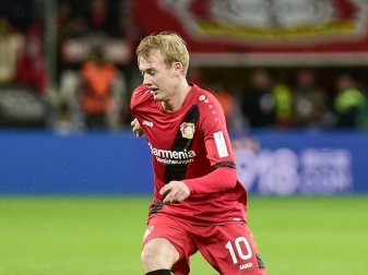 Julian Brandt trifft zum zwischenzeitlichen 2:0 Julian Brandt trifft zum zwischenzeitlichen 2:0