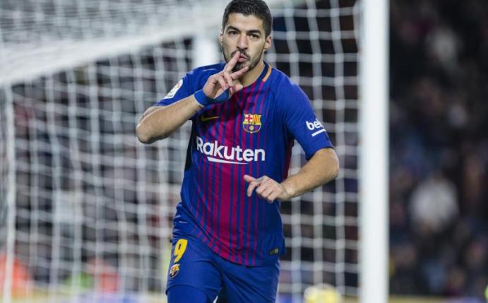 Der Uruguayer Luis Suarez erzielte das zwischenzeitliche 2:0 bei Barcelonas Heimsieg gegen Levante. Foto: Gtres