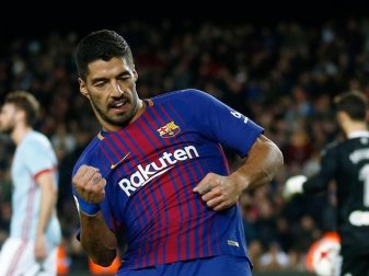 Traf gegen Celta Vigo: Barcelonas Stürmer Luis Suarez. Foto: Manu Fernandez Traf gegen Celta Vigo: Barcelonas Stürmer Luis Suarez. Foto: Manu Fernandez