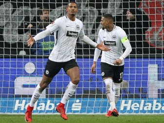 Sebastien Haller erzielte das 1:0 für die Eintracht Sebastien Haller erzielte das 1:0 für die Eintracht