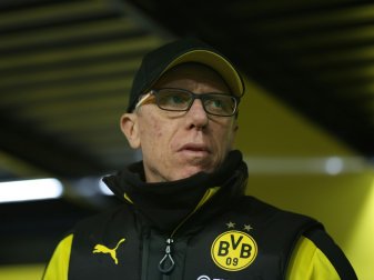 Peter Stöger plant weiter mit Pierre-Emerick Aubameyang Peter Stöger plant weiter mit Pierre-Emerick Aubameyang