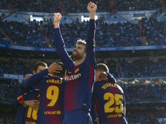 Bleibt Barca erhalten: Verteidiger Gerard Pique (M.) Bleibt Barca erhalten: Verteidiger Gerard Pique (M.)