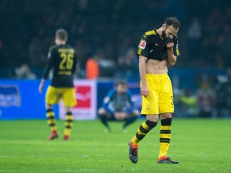 Auch Dortmunds Ömer Toprak war nach dem 1:1 in Berlin enttäuscht. Foto: Annegret Hilse Auch Dortmunds Ömer Toprak war nach dem 1:1 in Berlin enttäuscht. Foto: Annegret Hilse