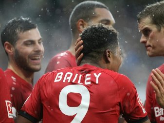Bailey erzielte den ersten von vier Treffern für Bayer Bailey erzielte den ersten von vier Treffern für Bayer