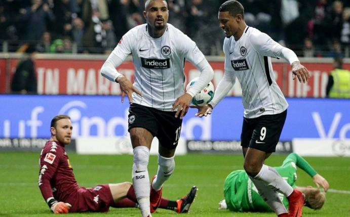 Kevin-Prince Boateng trifft für die Eintracht