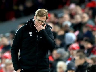Das Team von Trainer Jürgen Klopp verlor 2:3 gegen Liga-Konkurrent West Bromwich Albion. Foto: Peter Byrne Das Team von Trainer Jürgen Klopp verlor 2:3 gegen Liga-Konkurrent West Bromwich Albion. Foto: Peter Byrne