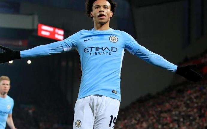 Leroy Sane hat sich im Spiel von Manchester City gegen Cardiff City verletzt. Foto: Peter Byrne