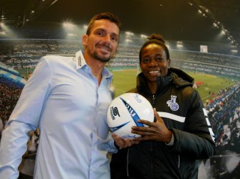 Neu beim MSV: Anonma (r.) mit Trainer Franz-Pohlmann Neu beim MSV: Anonma (r.) mit Trainer Franz-Pohlmann