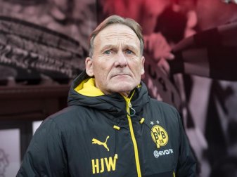 BVB-Geschäftsführer Hans-Joachim Watzke ist mit der Ablösesummer für Pierre-Emerick Aubameyang zufrieden. Foto: Bernd Thissen BVB-Geschäftsführer Hans-Joachim Watzke ist mit der Ablösesummer für Pierre-Emerick Aubameyang zufrieden. Foto: Bernd Thissen