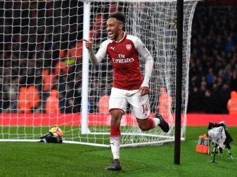 Ex-BVB-Profi Pierre-Emerick Aubameyang feierte beim FC Arsenal einen Einstand nach Maß. Foto: Victoria Jones Ex-BVB-Profi Pierre-Emerick Aubameyang feierte beim FC Arsenal einen Einstand nach Maß. Foto: Victoria Jones