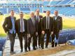 Der neue Aufsichtsrat der HSV Fußball AG: (l-r) Marcell Jansen, Andreas C. Peters, Jens Meier, Max-Arnold Köttgen, Michael Krall, Felix Goedhart. Foto: HSV Fußball AG/HSV