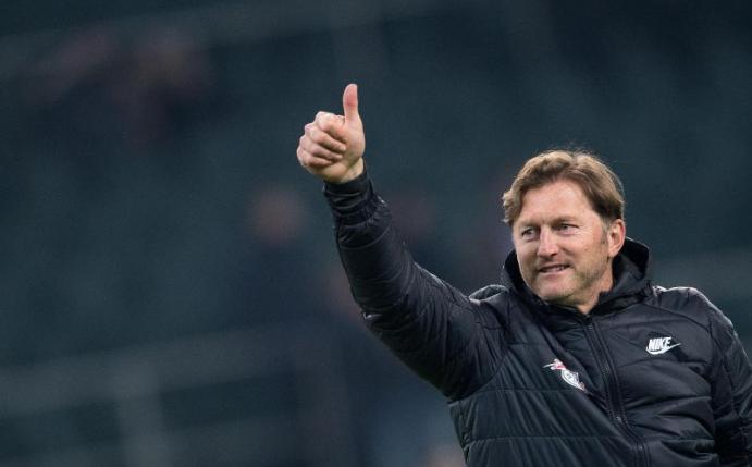 RB Leipzigs Trainer Ralph Hasenhüttl. Foto: Marius Becker