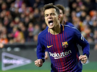 Jubel bei Philippe Coutinho Jubel bei Philippe Coutinho