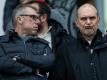Jörg Schmadtke (r.) möchte nicht die alleinige Verantwortung für die Kaderplanung beim Ex-Verein 1. FC Köln übernehmen. Foto: Maja Hitij
