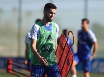 Mittelfeldspieler Nabil Bentaleb hat sich den Unmut von Schalke-Manager Christian Heidel zugezogen. Foto: Tim Rehbein Mittelfeldspieler Nabil Bentaleb hat sich den Unmut von Schalke-Manager Christian Heidel zugezogen. Foto: Tim Rehbein