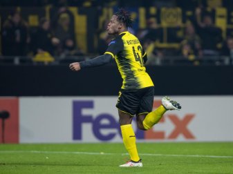 Mit zwei Treffern Matchwinner gegen Atalanta: Dortmunds Michy Batshuayi. Foto: Guido Kirchner Mit zwei Treffern Matchwinner gegen Atalanta: Dortmunds Michy Batshuayi. Foto: Guido Kirchner