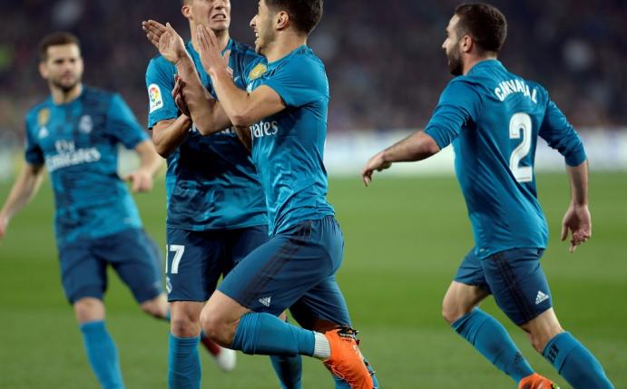 Jubel bei Doppel-Torschütze Marco Asensio