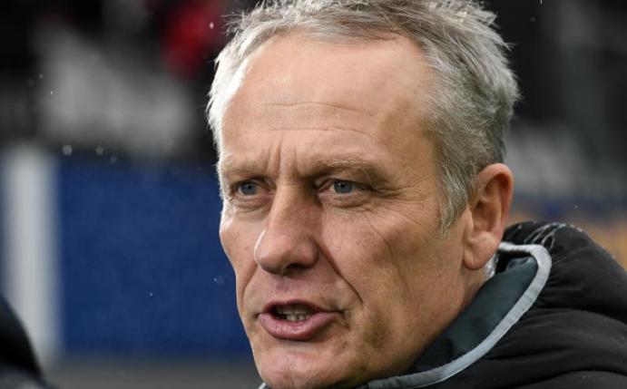 Trainer Christian Streich sorgt sich um das Niveau der Bundesliga. Foto: Patrick Seeger