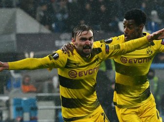 Erzielte den wichtigen Ausgleich: Marcel Schmelzer (l.) Erzielte den wichtigen Ausgleich: Marcel Schmelzer (l.)