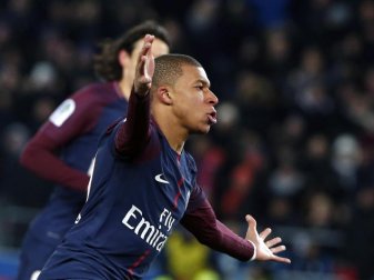 Der Torschütze zum zwischenzeitlichen 1:0: Kylian Mbappe von PSG. Foto: Thibault Camus/AP Der Torschütze zum zwischenzeitlichen 1:0: Kylian Mbappe von PSG. Foto: Thibault Camus/AP