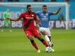 Wieder am Ball: Innenverteidiger Jonathan Tah (l.)