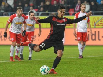 Darío Lezcano fällt verletzt für den FC Ingolstadt aus. Foto: Armin Weigel Darío Lezcano fällt verletzt für den FC Ingolstadt aus. Foto: Armin Weigel