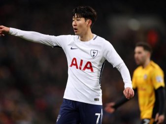 Tottenhams Heung-Min Son steuerte zwei Treffer zum Sieg gegen Huddersfield bei. Foto: Adam Davy/PA Wire Tottenhams Heung-Min Son steuerte zwei Treffer zum Sieg gegen Huddersfield bei. Foto: Adam Davy/PA Wire