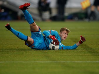 Hütet auch gegen Schalke das Mainzer Tor: Florian Müller Hütet auch gegen Schalke das Mainzer Tor: Florian Müller