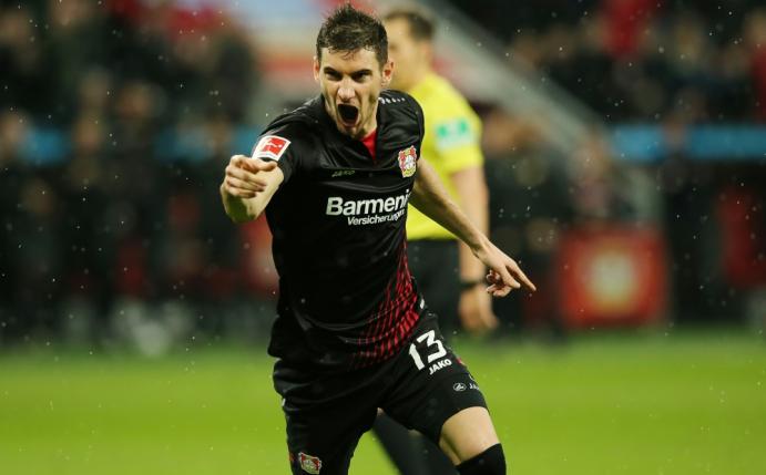 Lucas Alario bringt Bayer 04 auf die Siegerstraße