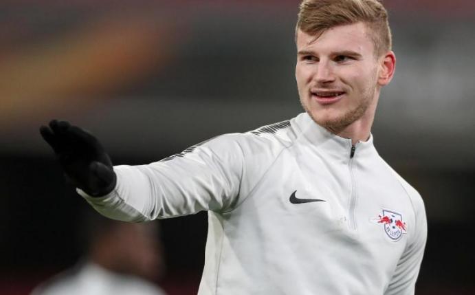 Leipzigs Stürmer Timo Werner will mit seiner Mannschaft beim VfB Stuttgart punkten. Foto: Jan Woits
